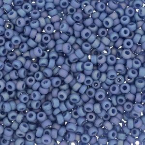 Opaque Matte Glazed Hydrangea Blue Rainbow 11/0 Miyuki rocaille || RR11-4704 - Mack & Rex