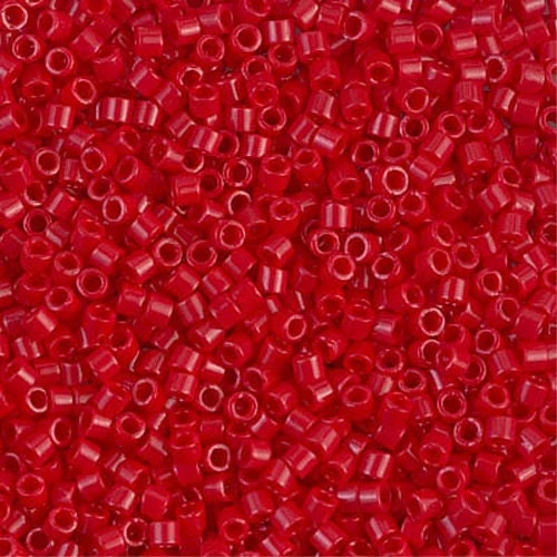 Opaque Red 10/0 Delica || DBM-0723 || Delica Seed Beads - Mack & Rex