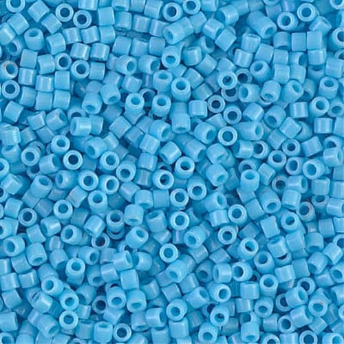 Opaque Turquoise Blue 10/0 Delica || DBM-0725 || Delica Seed Beads - Mack & Rex