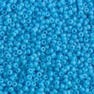 Opaque Turquoise Blue 11/0 Miyuki rocaille || RR11-0413 - Mack & Rex