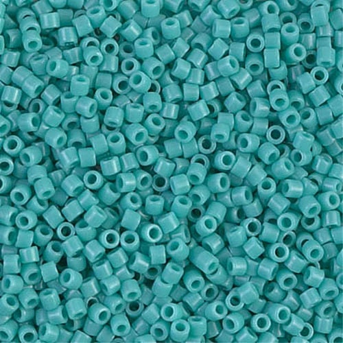 Opaque Turquoise Green 10/0 Delica || DBM-0729 || Delica Seed Beads - Mack & Rex