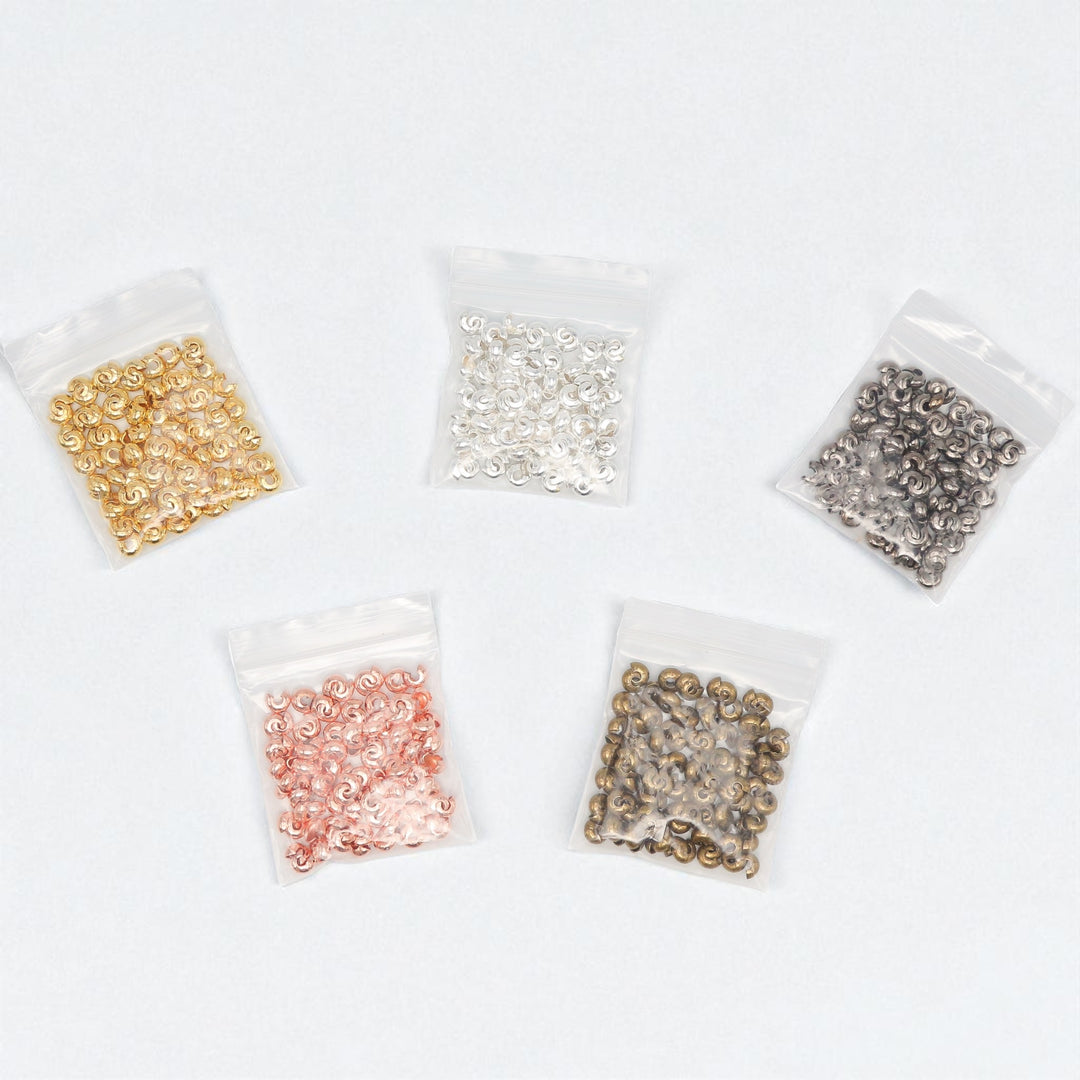 4mm Crimp Covers - Pack of 100pc - ALL COLORS