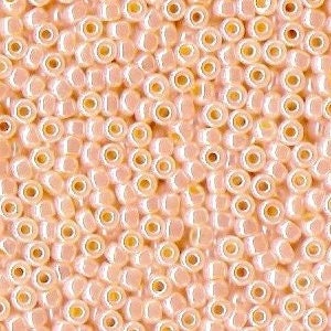 Pink Pearl Ceylon 8/0 seed beads || RR8-0519 - Mack & Rex