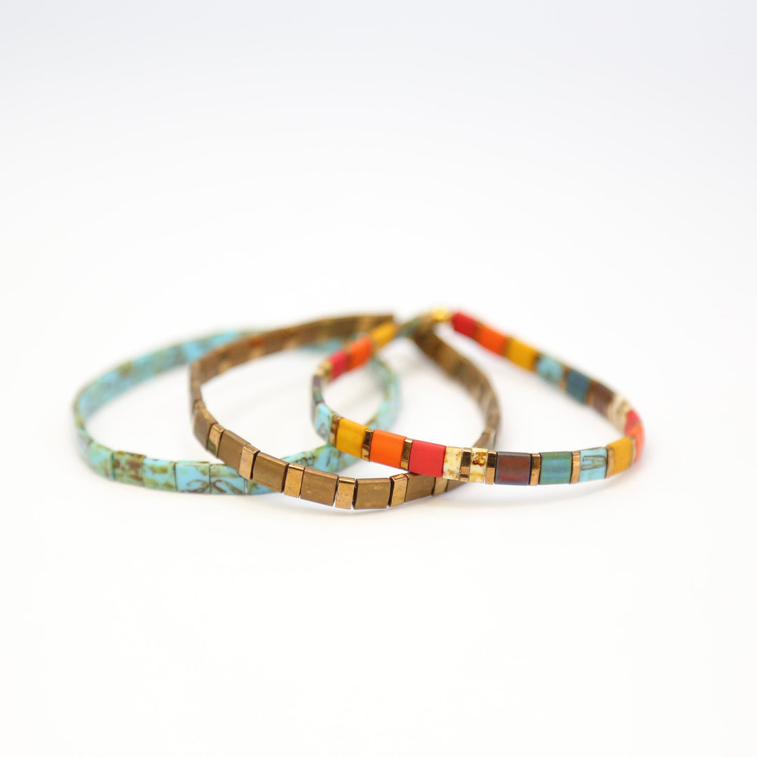 STAINED GLASS - Bracelet Making Kit - DIY 3 Bracelets - Mack & Rex