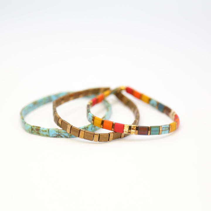 STAINED GLASS - Bracelet Making Kit - DIY 3 Bracelets - Mack & Rex