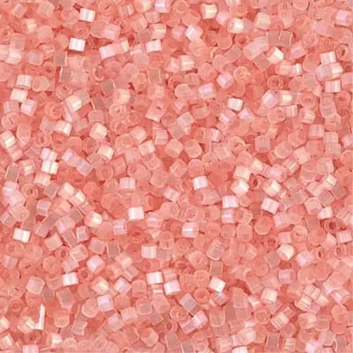 Salmon Silk Satin 11/0 delica beads || DB0825