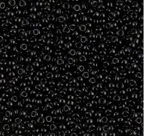 Shiny Black Opaque 11/0 Miyuki rocaille || RR11-0401 Rocaille Beads - Mack & Rex