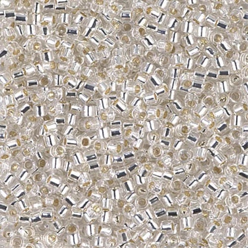 Silverlined Crystal 10/0 Delica || DBM-0041 || Delica Seed Beads - Mack & Rex