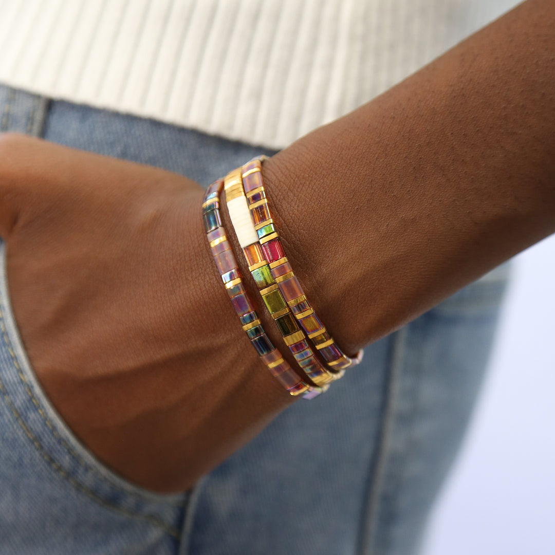 AMBER ROMANCE - Tila Bracelet Making Kit - 3 Bracelets