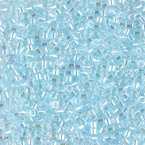 Transparent Pale Aqua AB 10/0 Delica || DBM-0083 || Delica Seed Beads - Mack & Rex