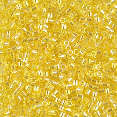 Transparent Yellow AB 10/0 Delica || DBM-0171 || Delica Seed Beads - Mack & Rex