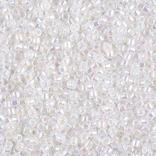 White Opal AB 10/0 Delica || DBM-0222 || Delica Seed Beads - Mack & Rex
