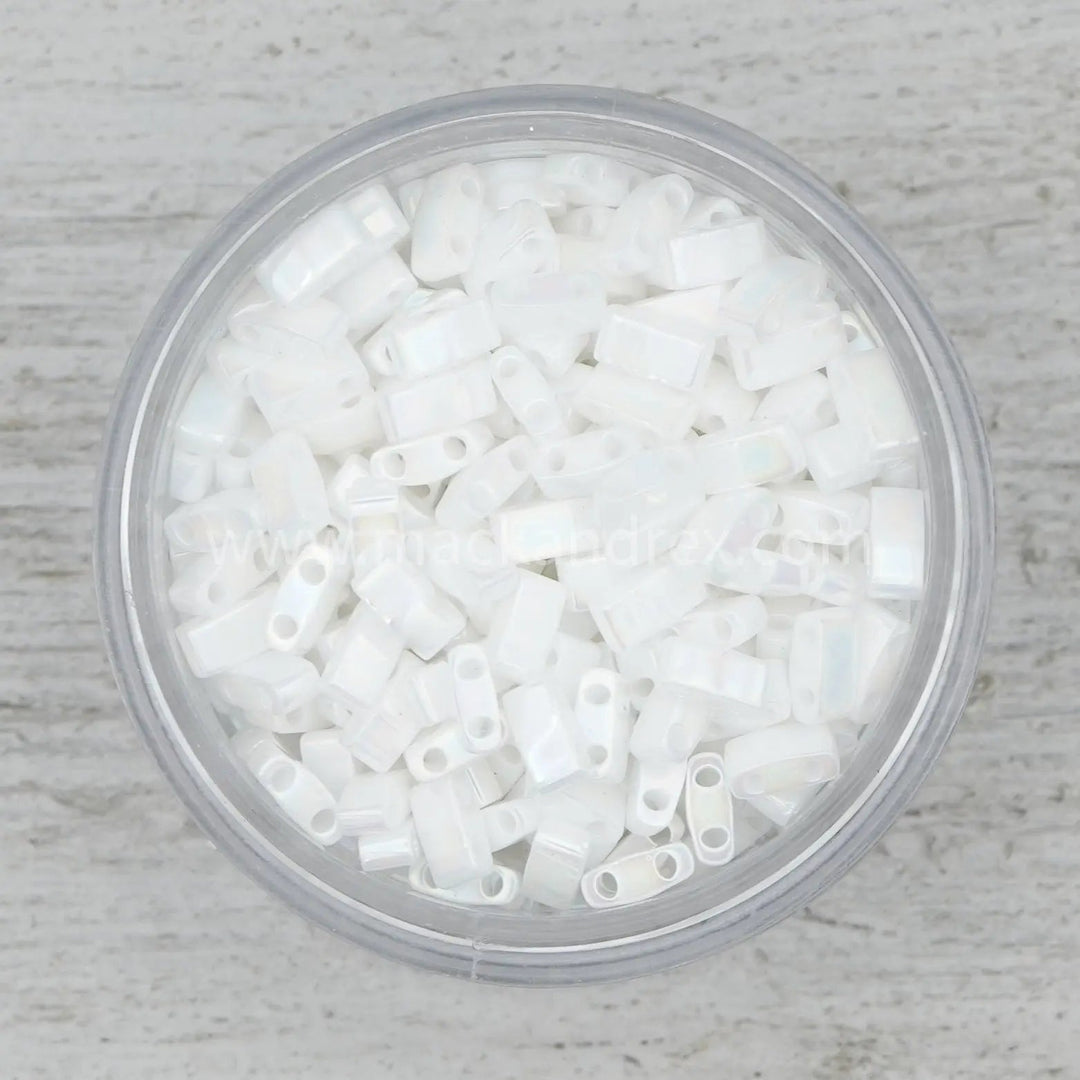 White Pearl Rainbow Half Tila | HTL0471 - Mack & Rex