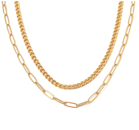 MIA |  18K Gold Plated Steel Necklace