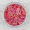 Load image into Gallery viewer, 0140FR Quarter Tila Beads - Red Transparent Matte Rainbow - Mack &amp; Rex