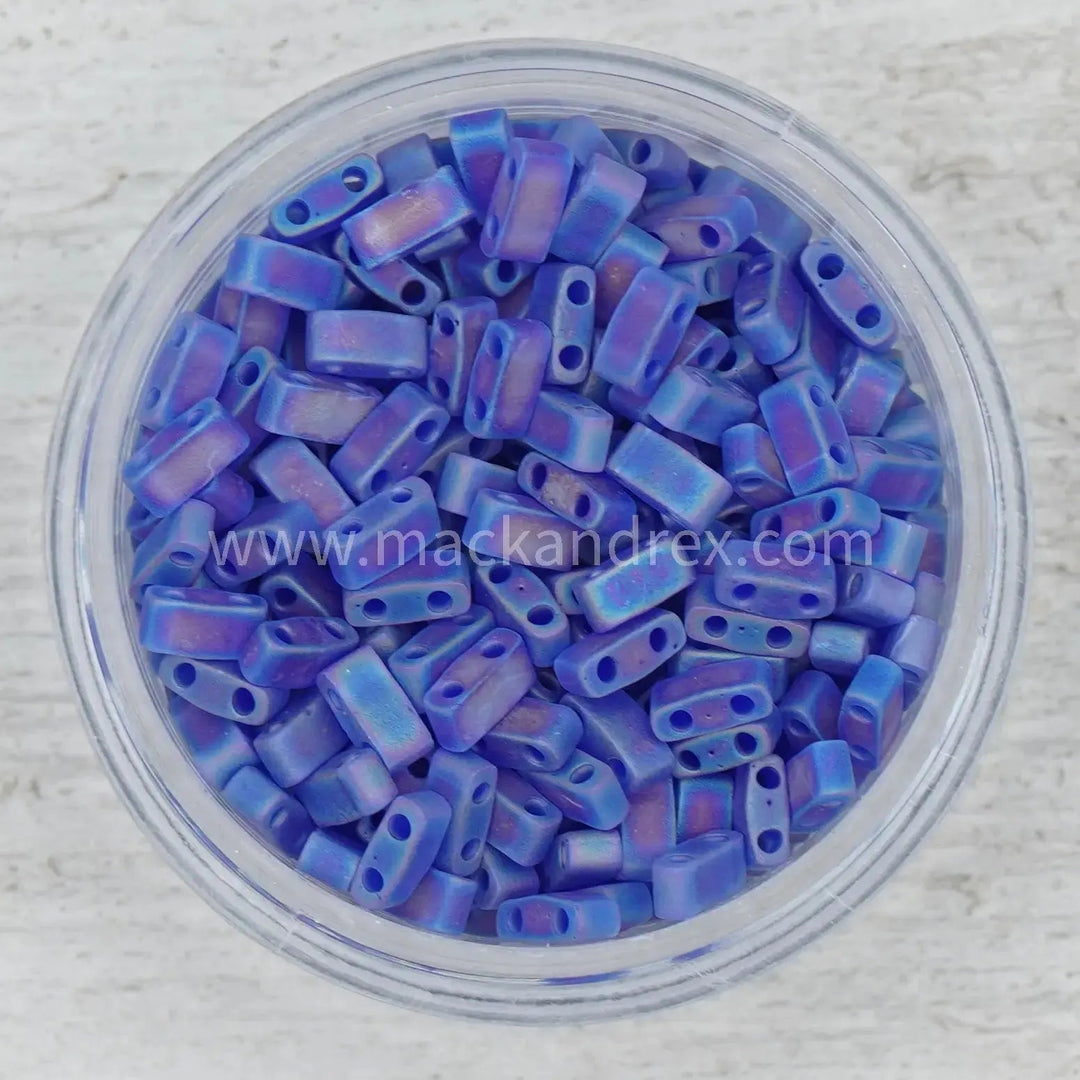 0151FR Tila Beads - Cobalt Matte Rainbow - Mack & Rex