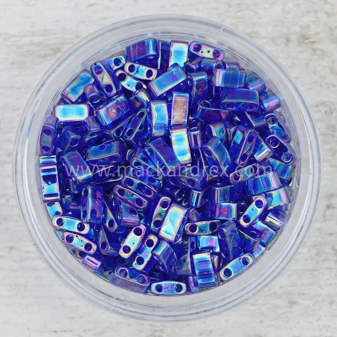 0177 Tila Beads - Cobalt Rainbow - Mack & Rex