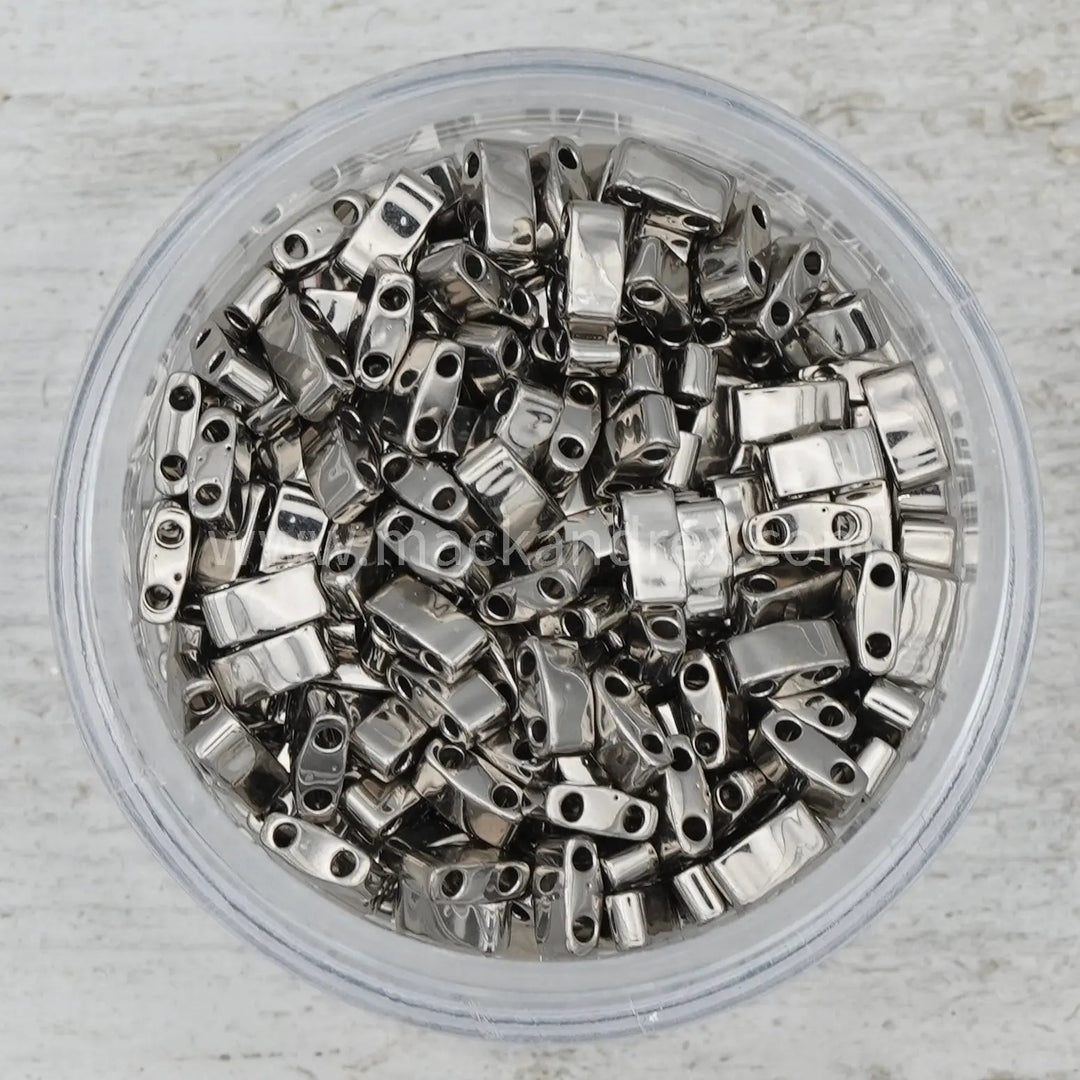 0190 Tila Beads - Nickel Plated Metallic - Mack & Rex