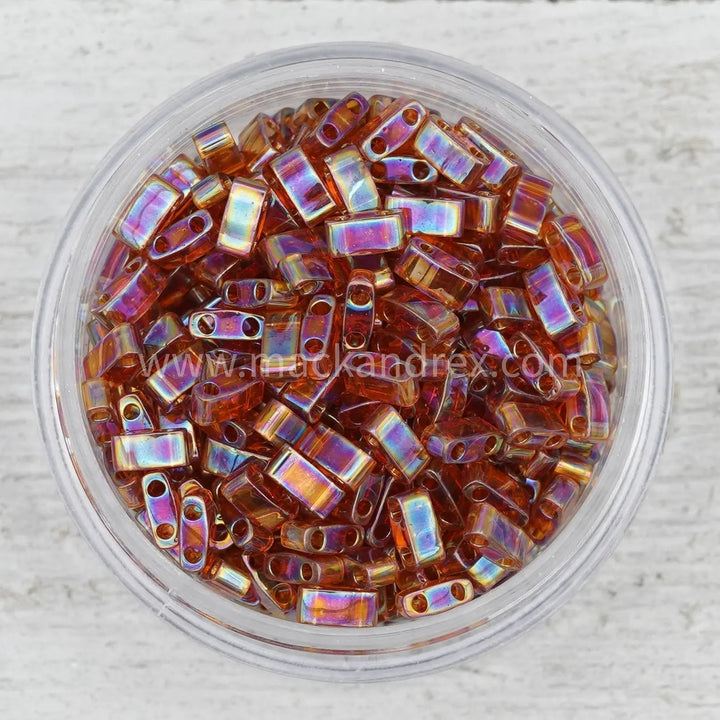 0257 Tila Beads - Amber Rainbow - Mack & Rex