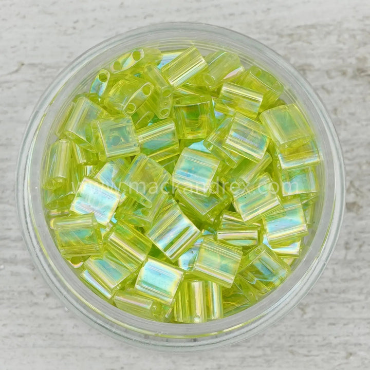 0258 Tila Beads - Lime Rainbow - Mack & Rex