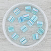 0260 Quarter Tila Beads - Blue Topaz Rainbow - Mack & Rex