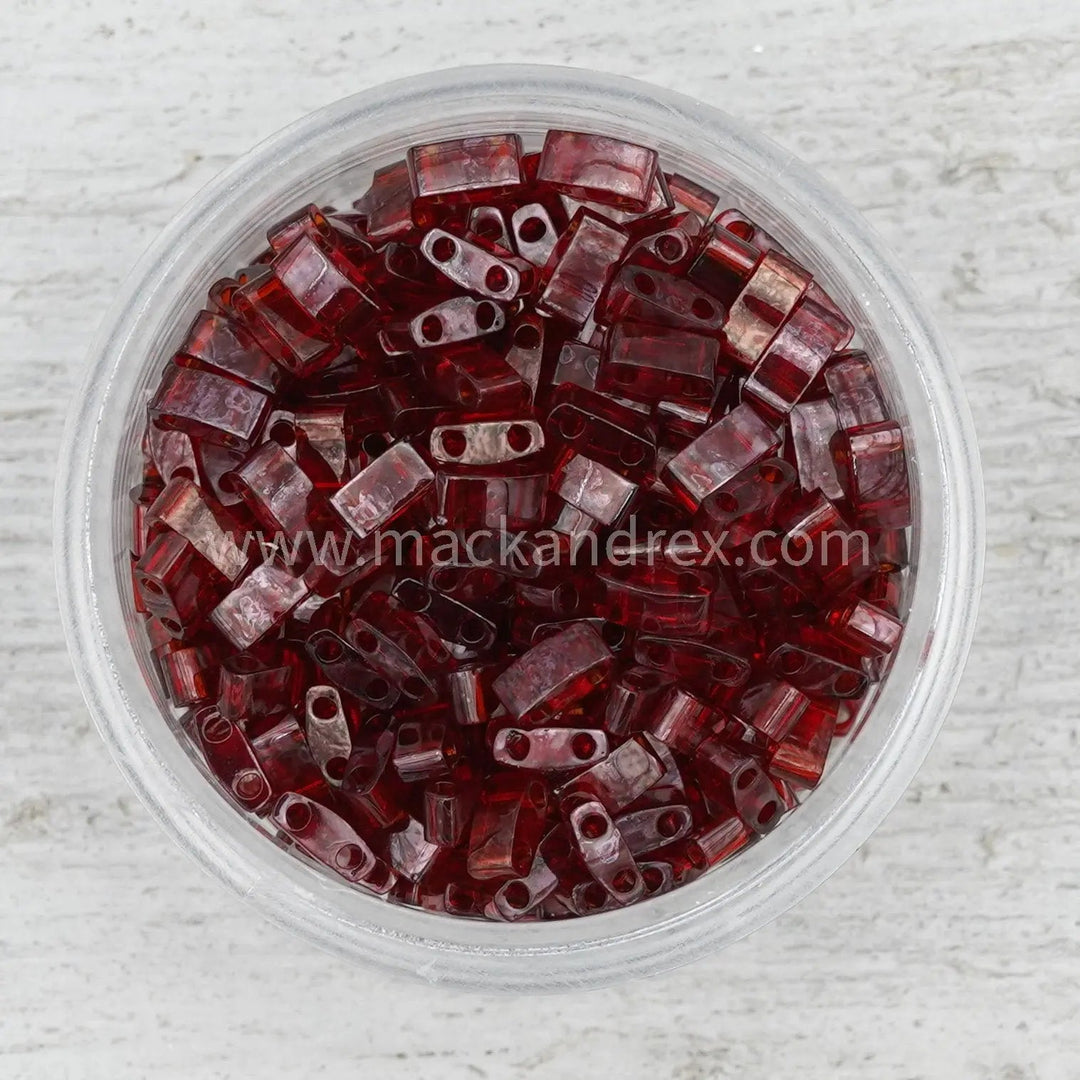 0304 Tila Beads - Garnet Luster - Mack & Rex