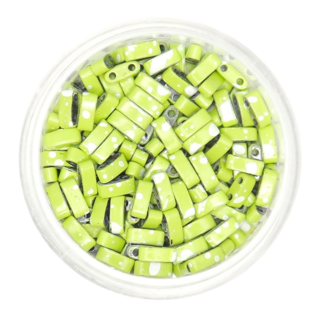 Salted Lime - Half Tile Beads