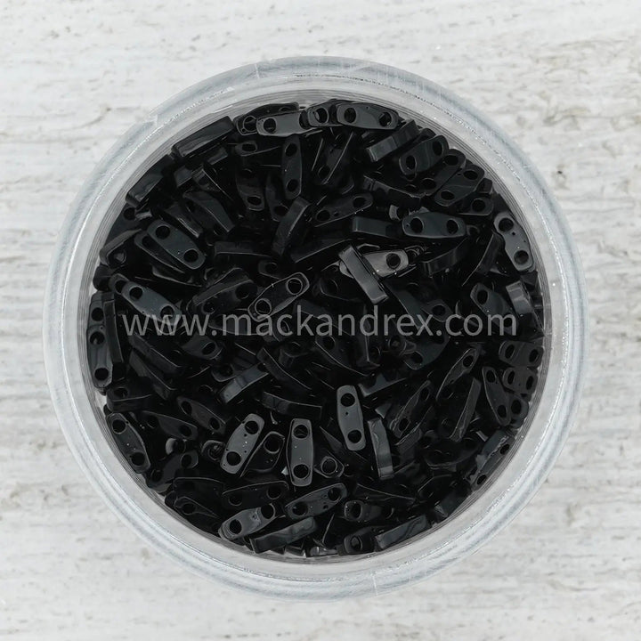 0401 Quarter Tila Beads- Black - Mack & Rex