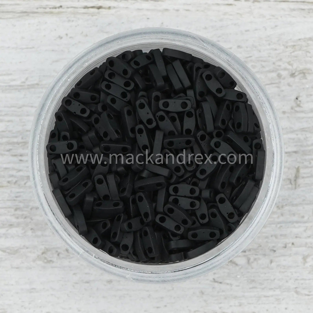 0401F Tila Beads - Matte Black