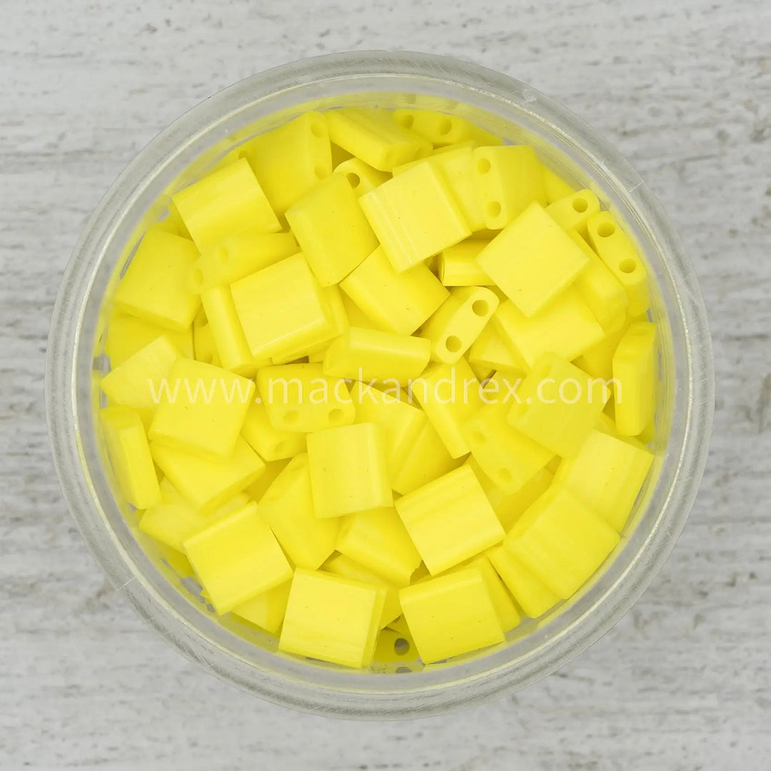 0404 Quarter Tila Beads - Yellow - Mack & Rex