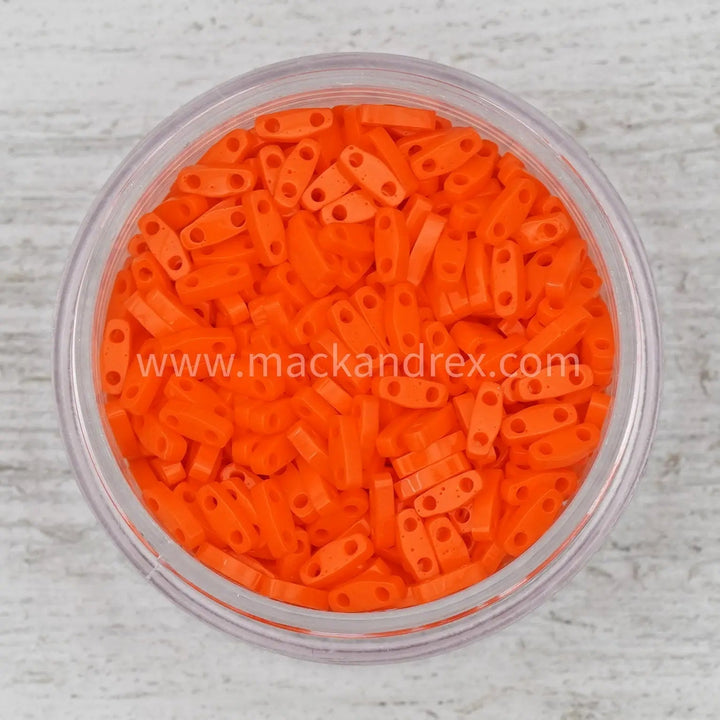 0406 Quarter Tila Beads - Orange - Mack & Rex