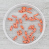 0406FR Quarter Tila Beads - Matte Orange/Coral - Mack & Rex