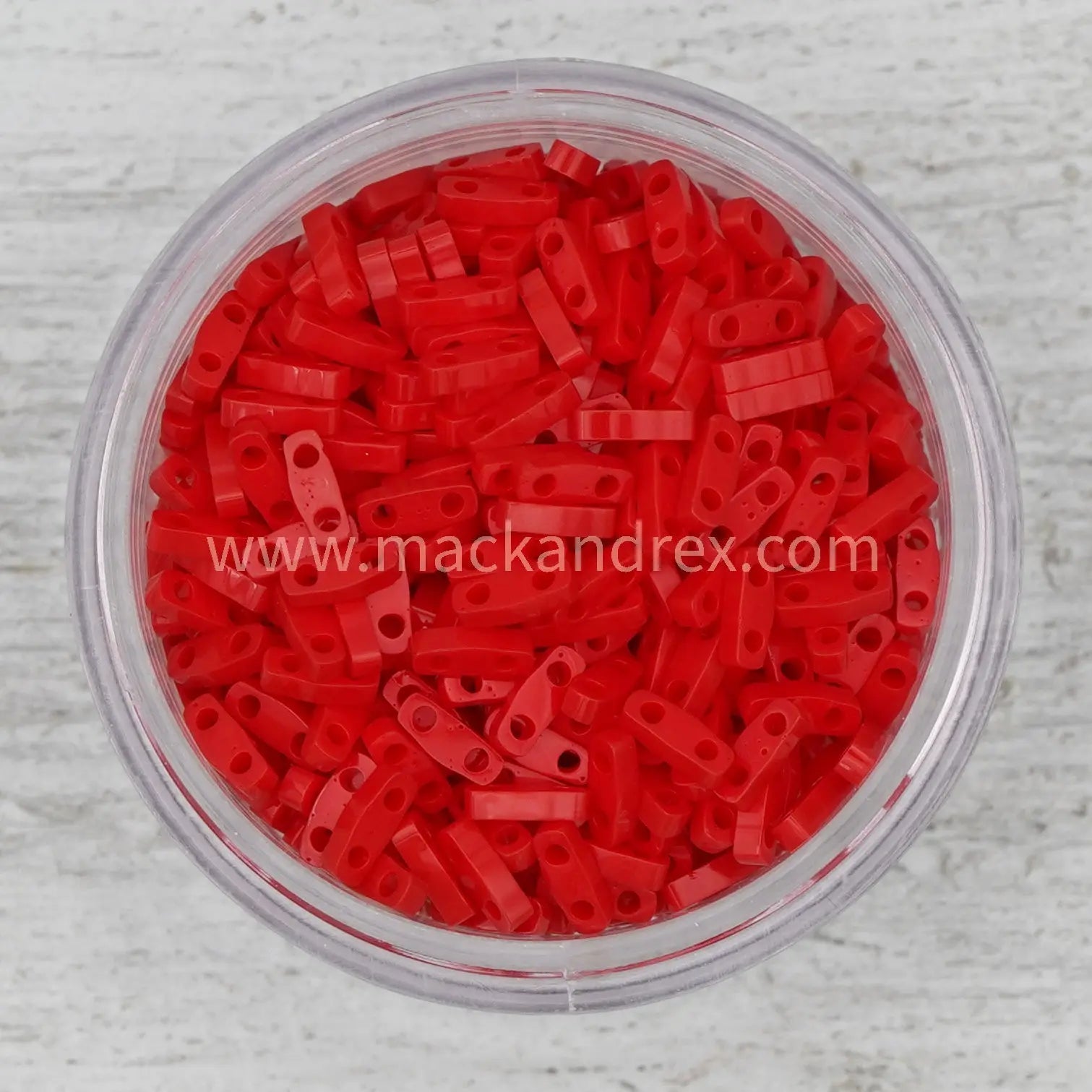 0408 Quarter Tila Beads - Red - Mack & Rex