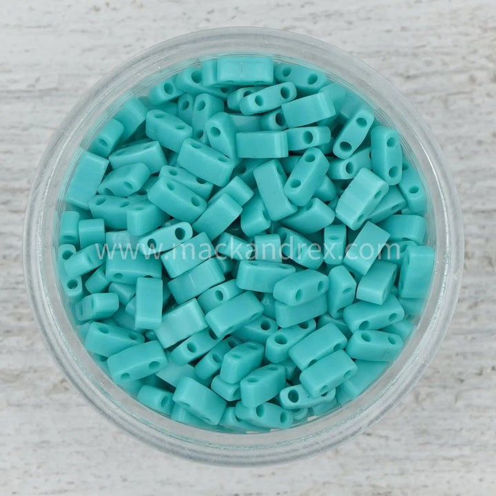 0412 Aqua - Quarter Tila Beads