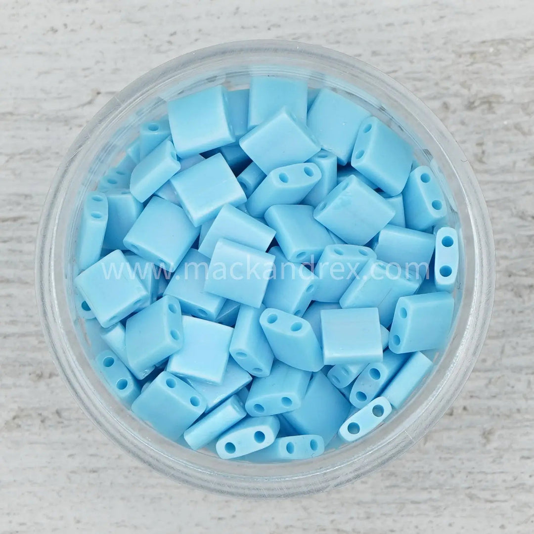 0413FR Tila Beads - Matte Turquoise - Mack & Rex