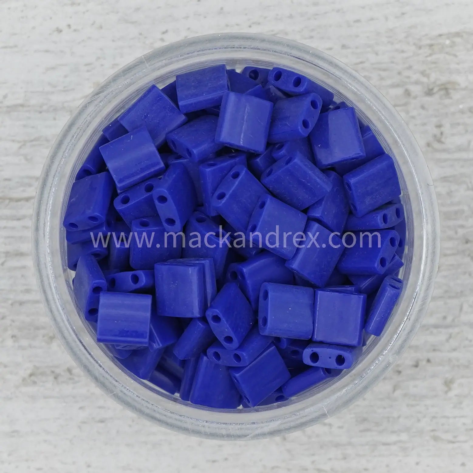 0414 Quarter Tila Beads - Cobalt Solid - Mack & Rex