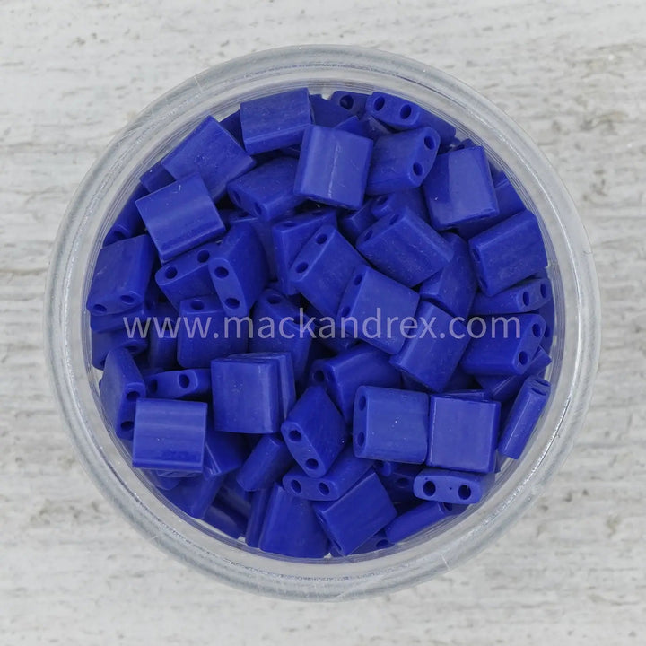 0414 Cobalt Solid - Quarter Tila Beads