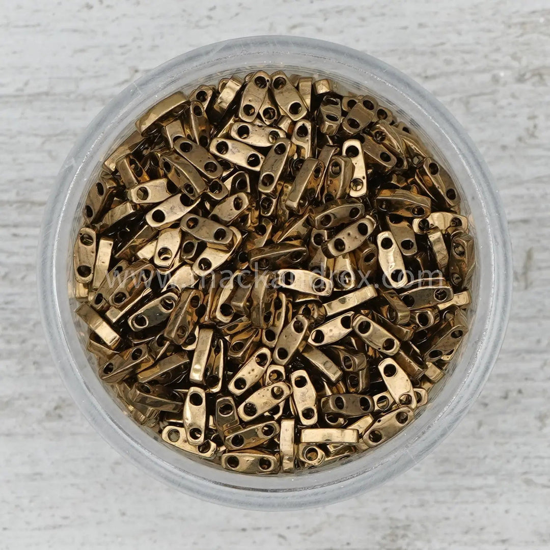 0457 Tila Beads - Golden Bronze Metallic