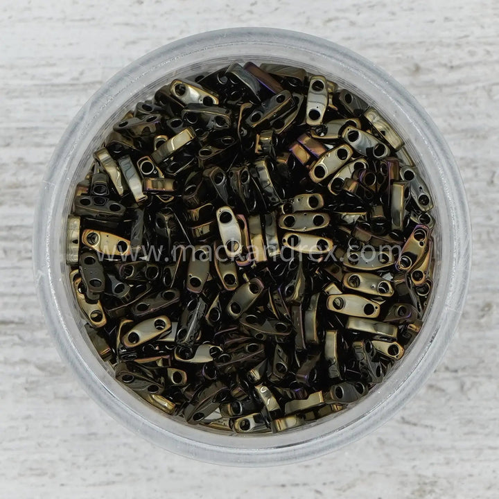 0458 Tila Beads - Olive Metallic