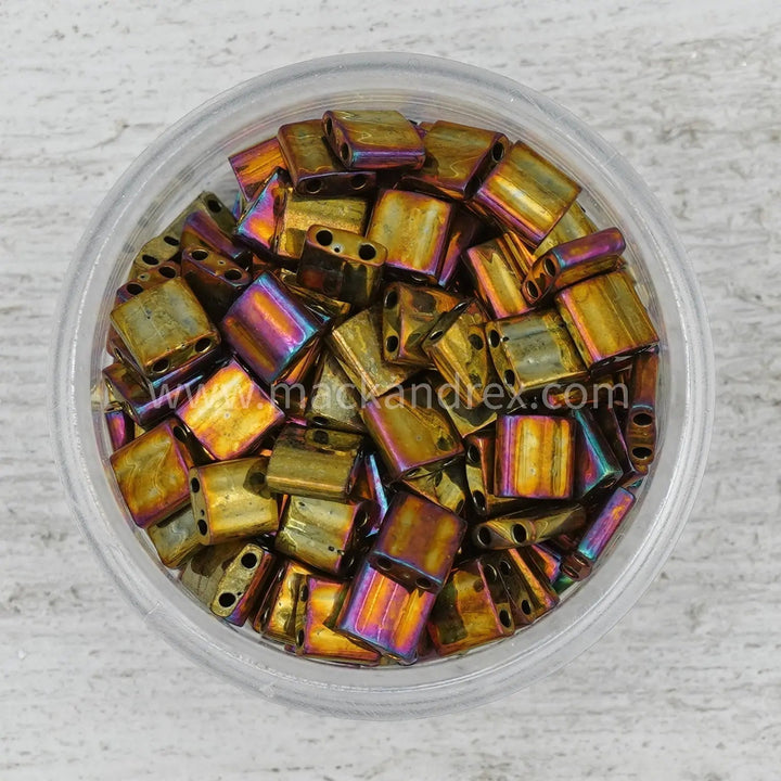 0462 Tila Beads - Golden Metallic - Mack & Rex