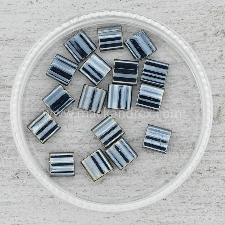 0464 Tila Beads - Gunmetal Metallic - Mack & Rex