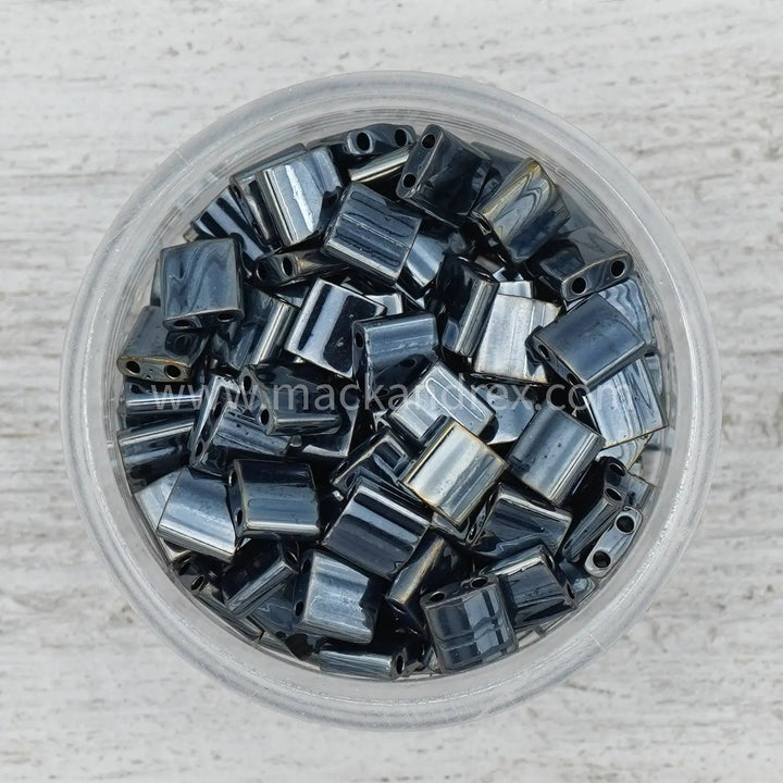 0464 Tila Beads - Gunmetal Metallic - Mack & Rex