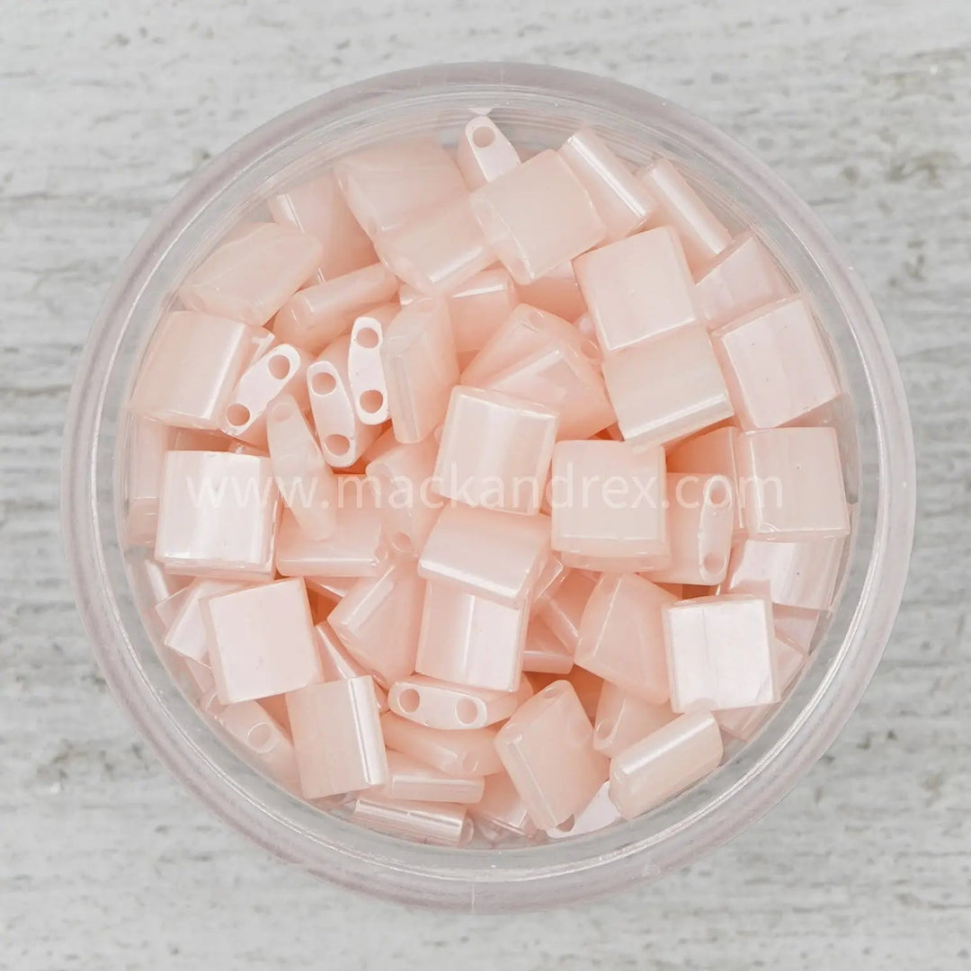 0519 Half Tila Beads - Blush Ceylon - DISCONTINUED COLOR