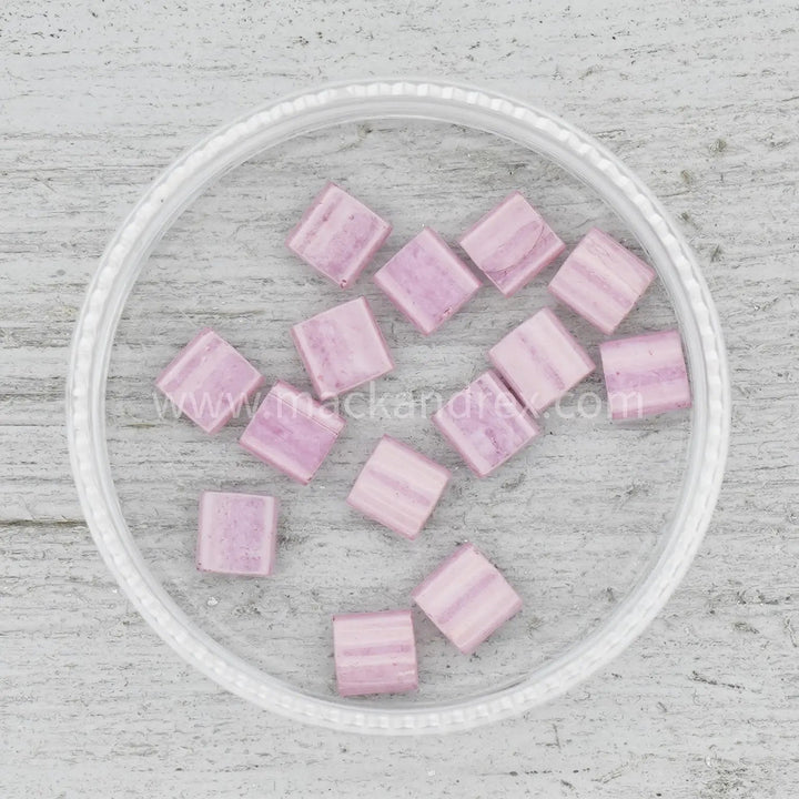 0599 Half Tila Beads - Rose - Mack & Rex