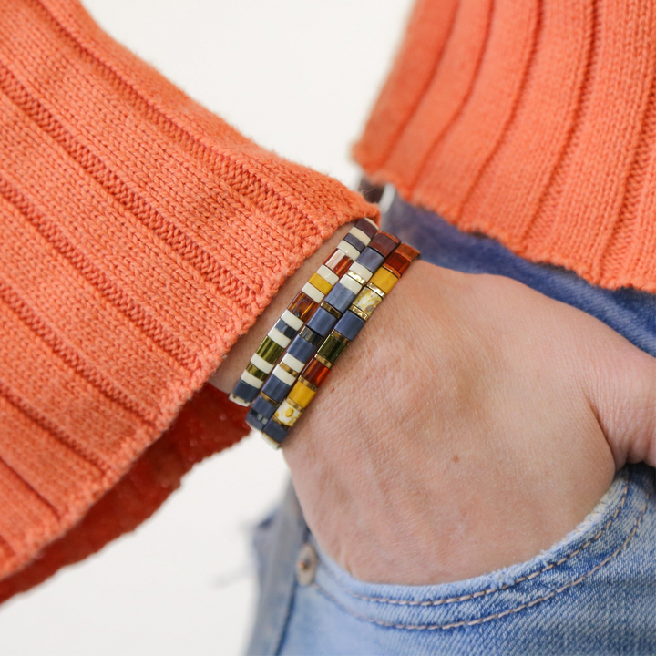 SWEATER WEATHER - Tila Bead Bracelets Stack