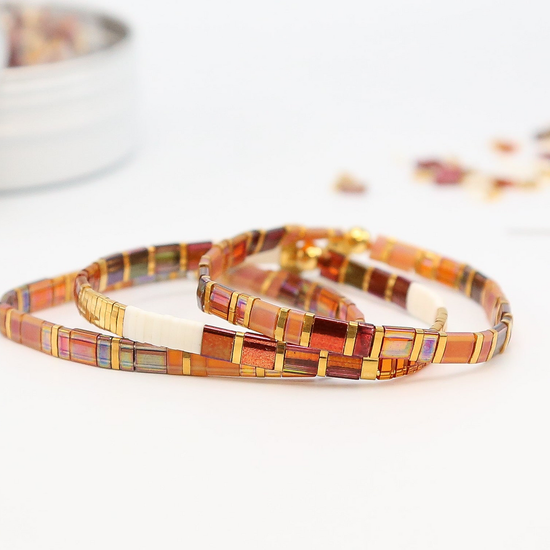 AMBER ROMANCE - Tila Bracelet Making Kit - 3 Bracelets