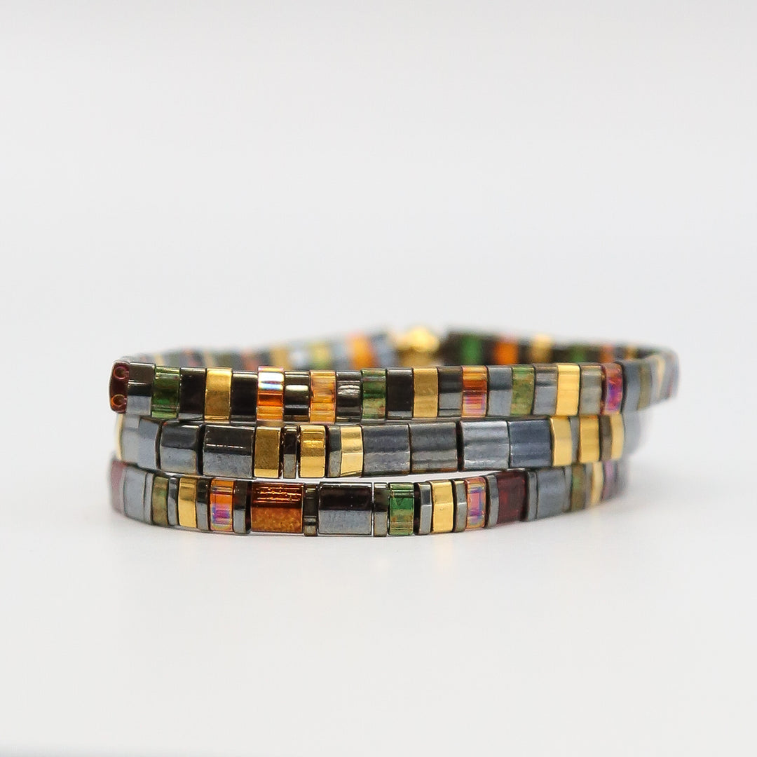 MIDNIGHT HORIZON - Tila Bracelet Stack of 3