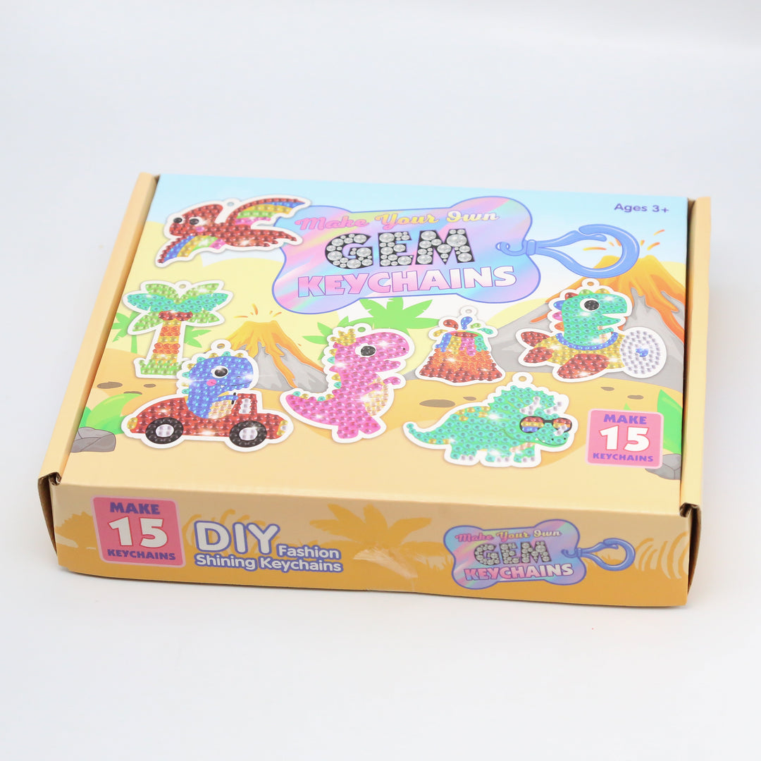 DINOSAUR - DIAMOND ART KEYCHAIN