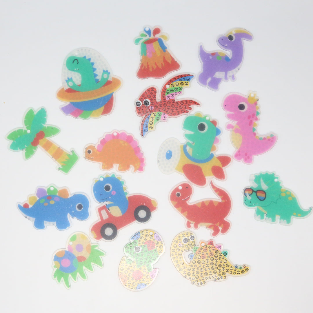 DINOSAUR - DIAMOND ART KEYCHAIN