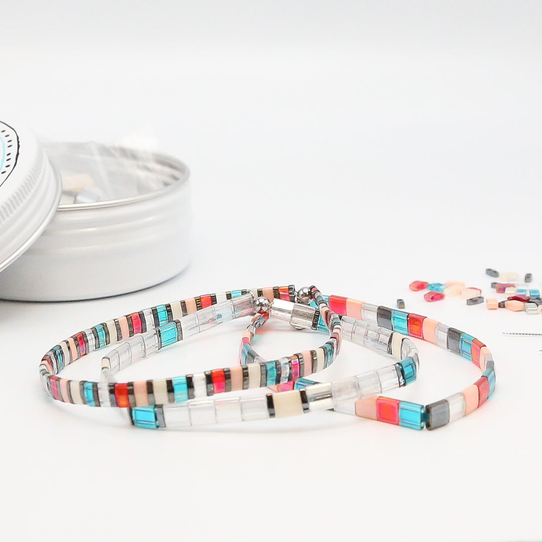 PARTY TOWN - Tila Bracelet Making Kit - 3 Bracelets